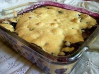 Pouding aux bleuets