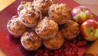 Muffins aux pommes et canneberges