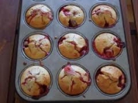 Muffins aux fraises