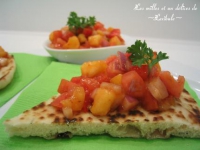 Salsa express tomates et pêches