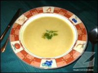 Potage aux poires et poireaux